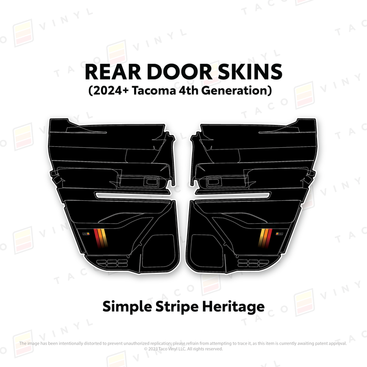 2024+ Tacoma Door Skins