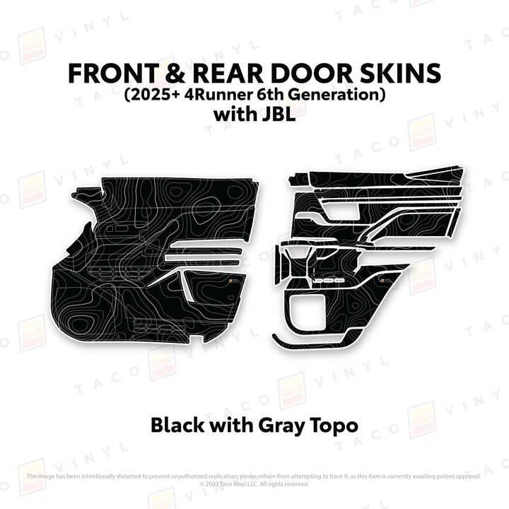 2025+ 4Runner Door Skins