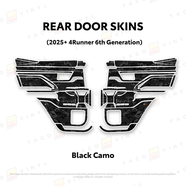 2025+ 4Runner Door Skins