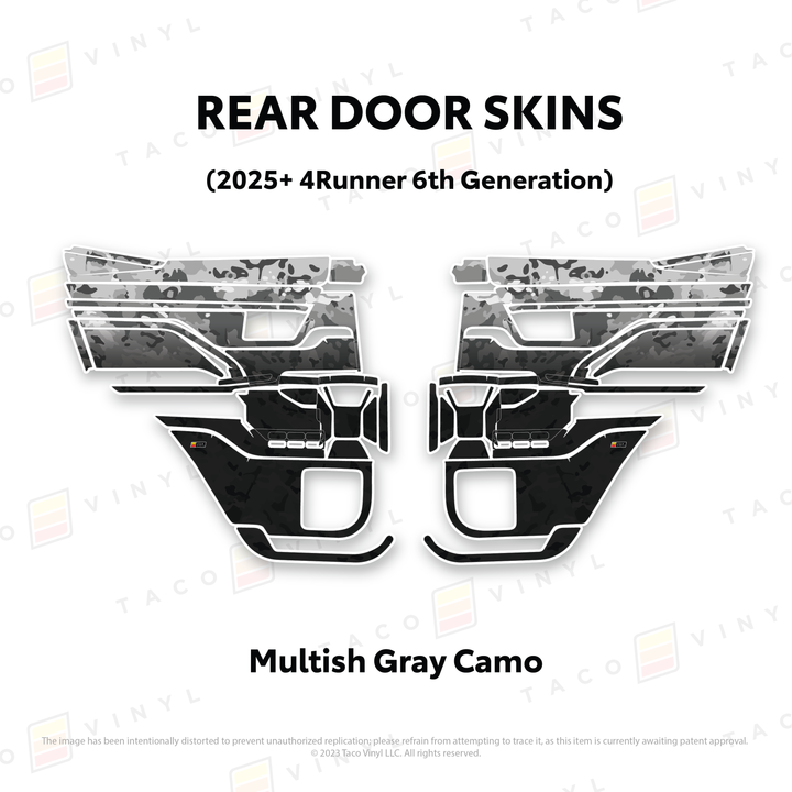 2025+ 4Runner Door Skins