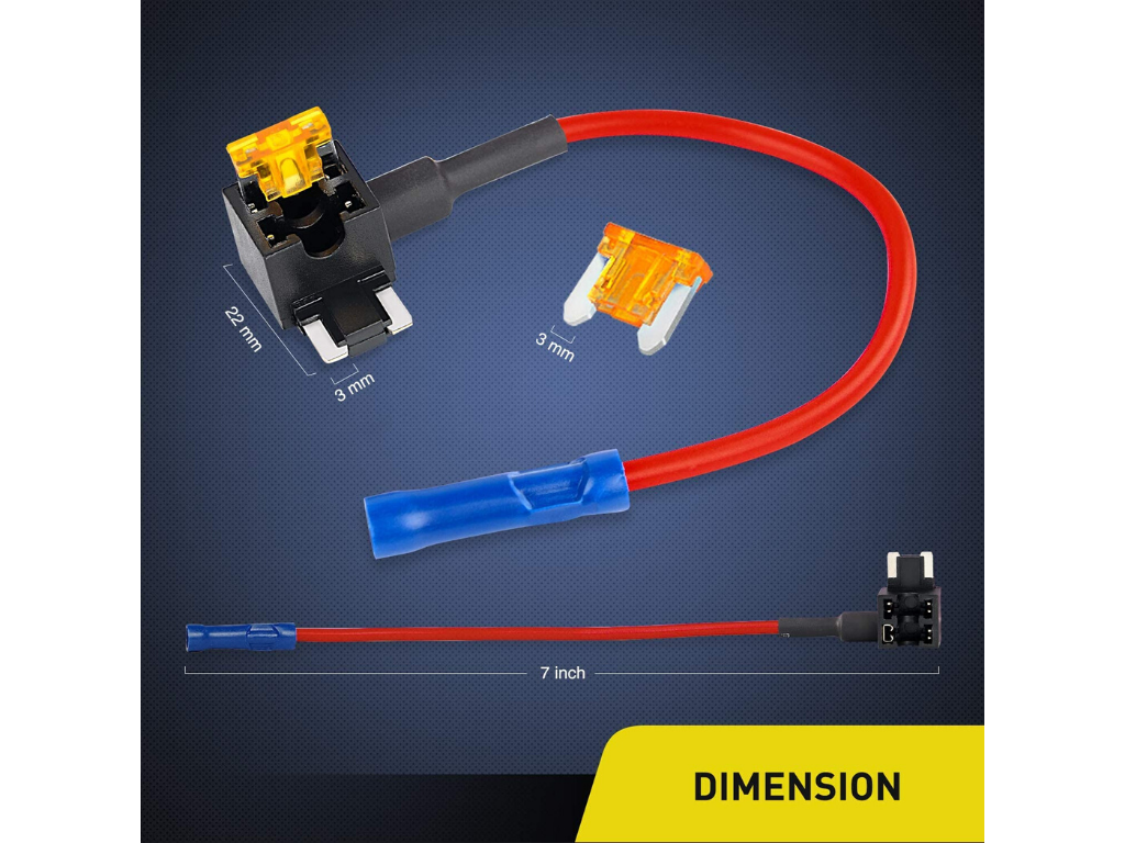 12V Add A Fuse Kit W/5Amp Lo Profile Mini Blade Fuse