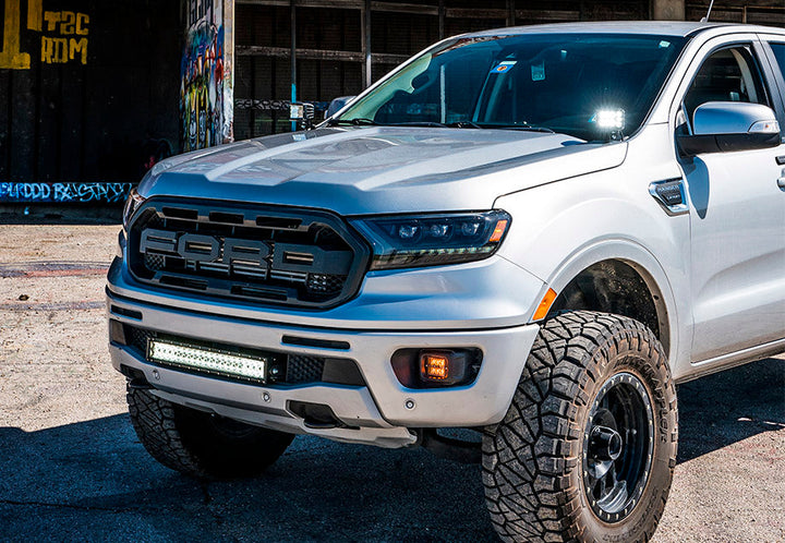 22" Bumper Hidden LED Light Bar Brackets Kit For 2019-2022 Ford Ranger