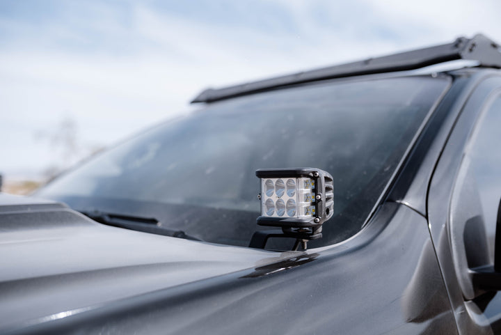 Low Profile Ditch Light Brackets Kit For 2015-2022 Chevy Colorado/Canyon