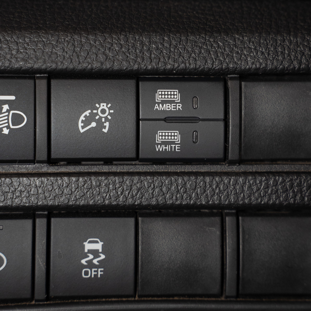 Square Style Dual Function Toyota OEM Style "AMBER & WHITE" Switch
