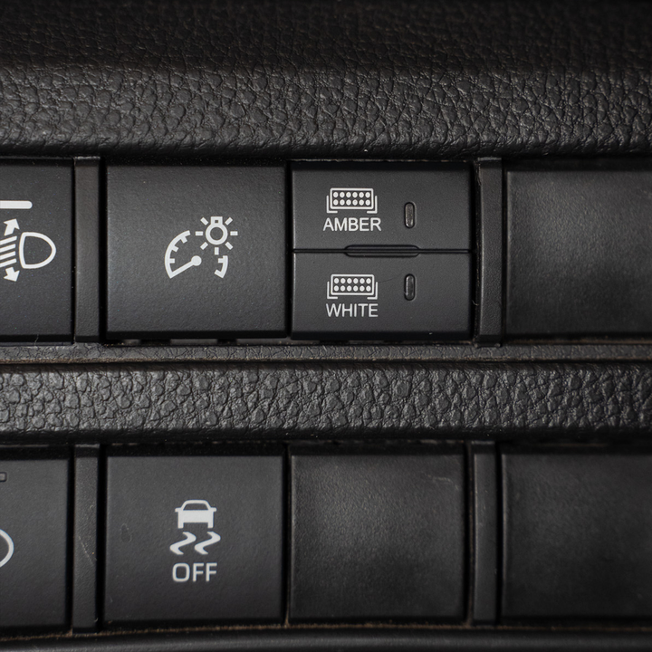 Square Style Dual Function Toyota OEM Style "AMBER & WHITE" Switch