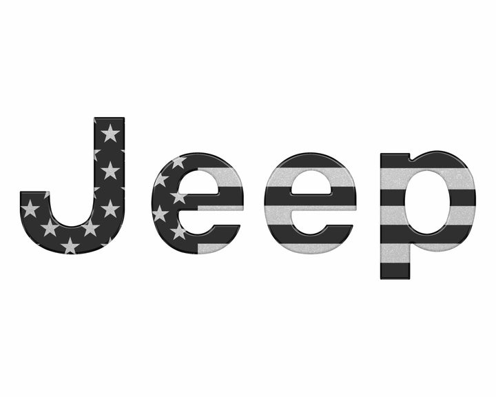 Tailgate Letter Overlays Fits 2019-2025 Jeep Gladiator