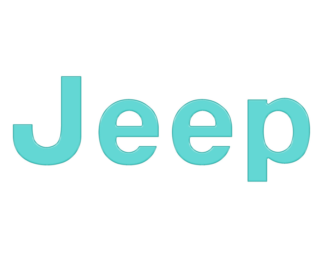 Tailgate Letter Overlays Fits 2019-2025 Jeep Gladiator
