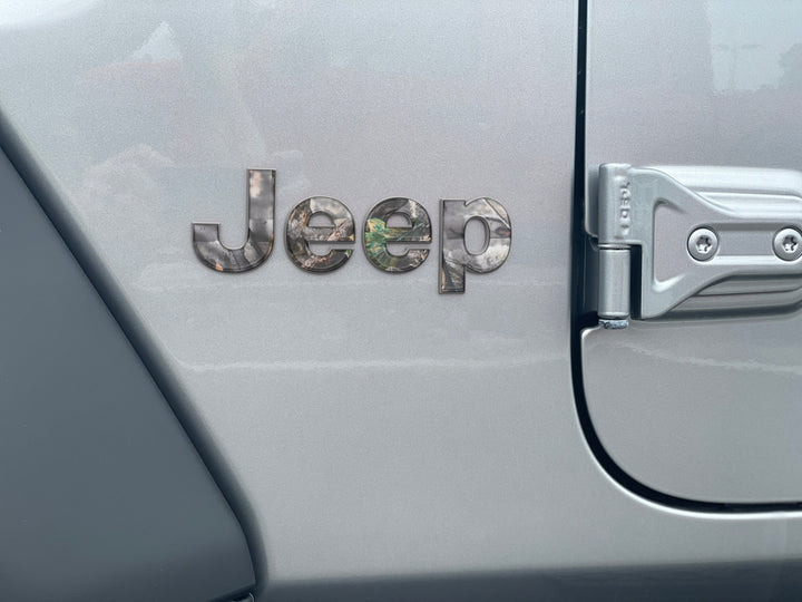 Driver & Passenger Side Letter Overlays Fits 2018-2025 Jeep Wrangler JL