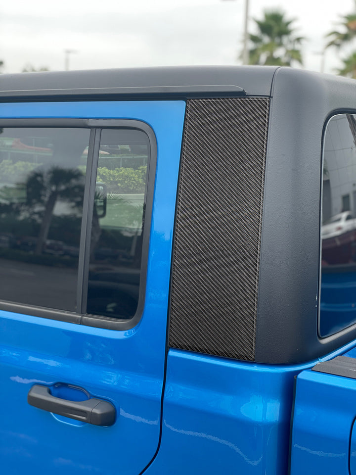 C Pillar Accent Overlays Fits 2019-2025 Jeep Gladiator