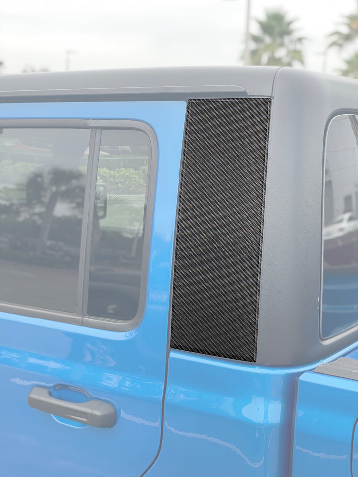 C Pillar Accent Overlays Fits 2019-2025 Jeep Gladiator
