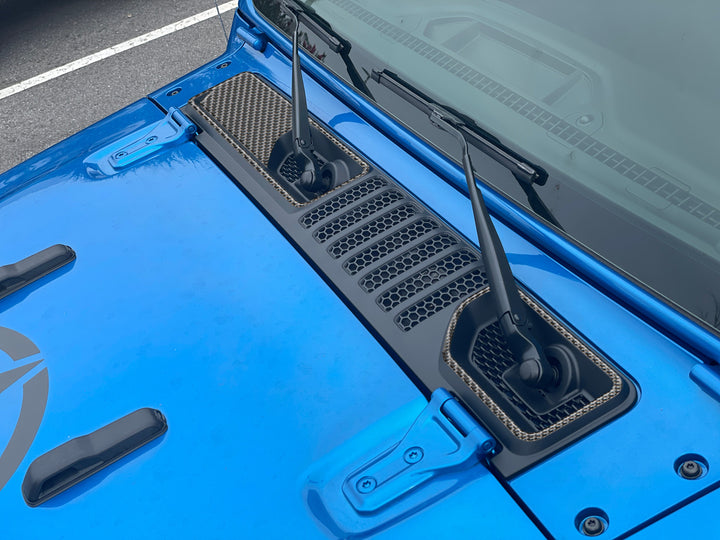 Center Cowl Accent Overlays Fits 2019-2025 Jeep Gladiator