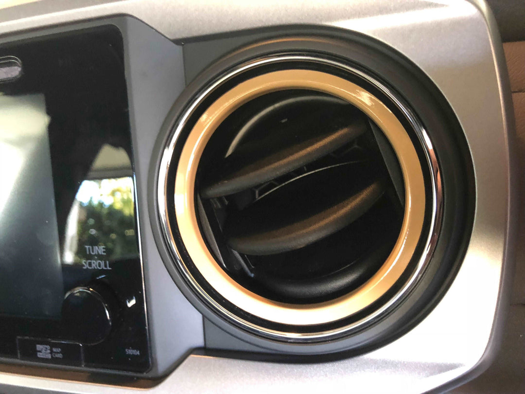 Premium Cast Vinyl Decals for 2016-2023 Tacoma Inner AC Vent Rings x4