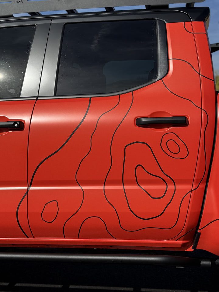 DIY Vehicle Vinyl Topographical Accent/Booster Kit
