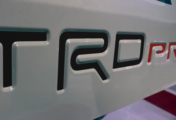 Premium Cast Vinyl Decal Letter Inlays for 2025 4Runner TRD Pro Liftgate