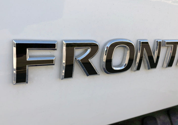 Premium Cast Vinyl Decal Letter Inlays for 2005-2021 Frontier Tailgate Emblems