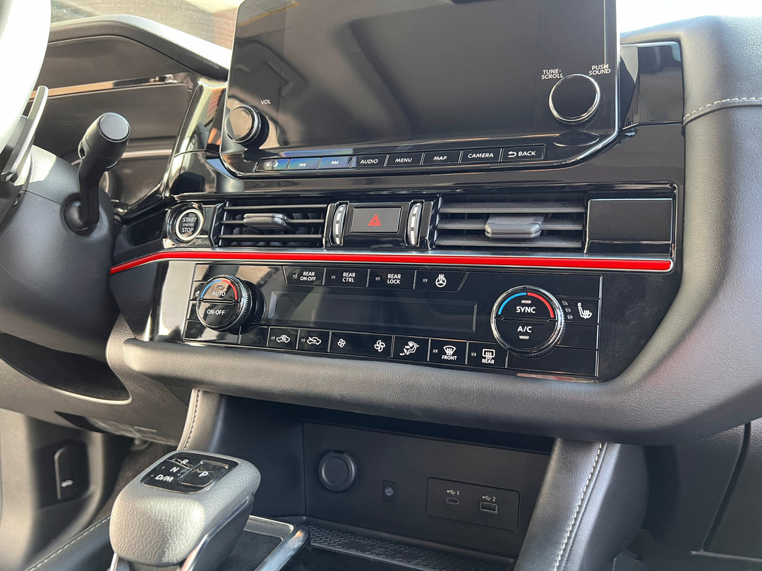 Climate Control Line Accent Trim Fits 2022-2025 Nissan Pathfinder