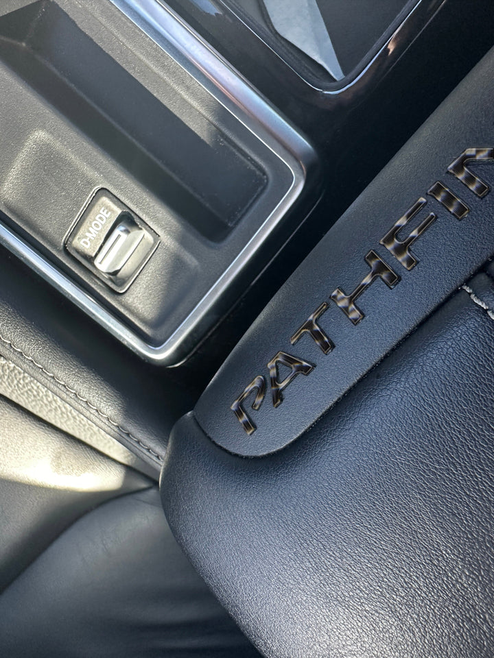 Center Console Lid Letter Letter Inserts Fits 2022-2025 Nissan Pathfinder