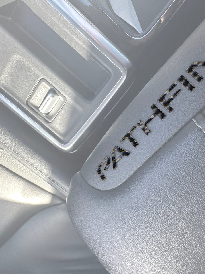 Center Console Lid Letter Letter Inserts Fits 2022-2025 Nissan Pathfinder