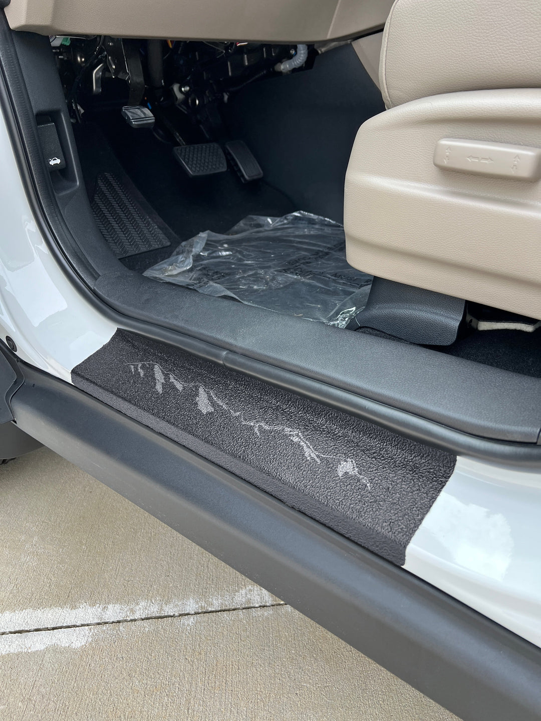 Textured Door Sill Protection Overlays Fits 2017-2025 Honda Ridgeline