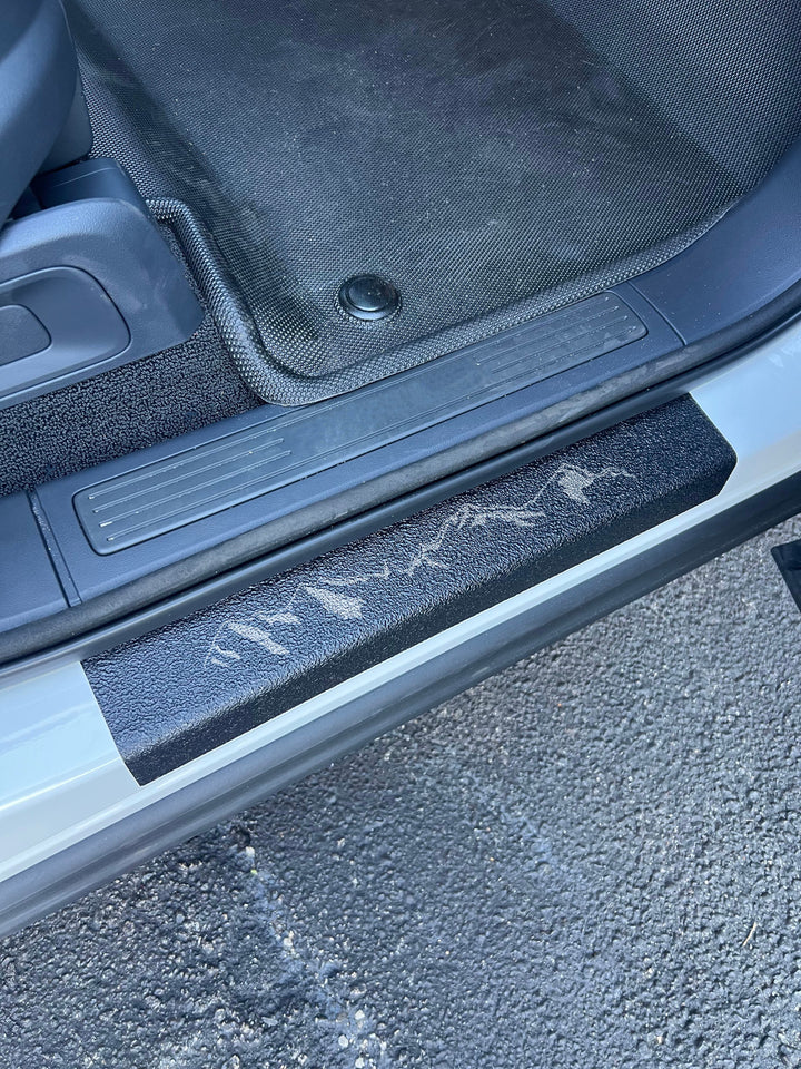 Textured Front Door Sill Overlays Fits 2022-2025 Rivian R1T