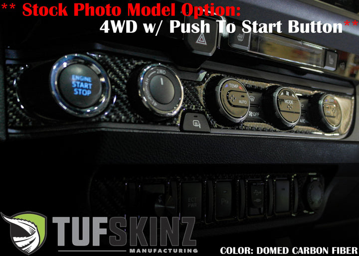 Climate Control Accent Overlay Fits 2016-2023 Toyota Tacoma