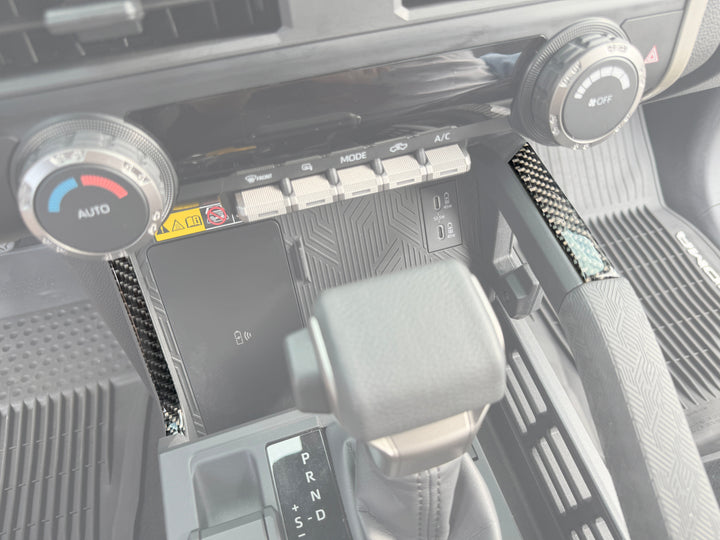 Center Console Lines Accent Trim Fits 2024-2025 Toyota Tacoma & 2025-2026 4Runner