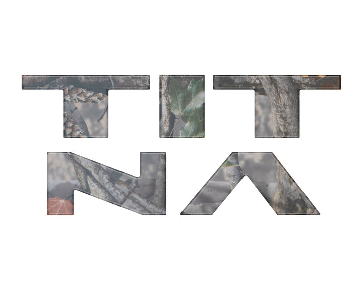 Tailgate Top Letter Inserts Fits 2022-2024 Nissan Titan