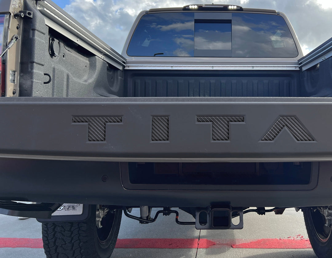 Tailgate Top Letter Inserts Fits 2022-2024 Nissan Titan