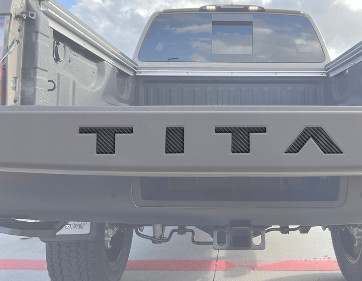 Tailgate Top Letter Inserts Fits 2022-2024 Nissan Titan
