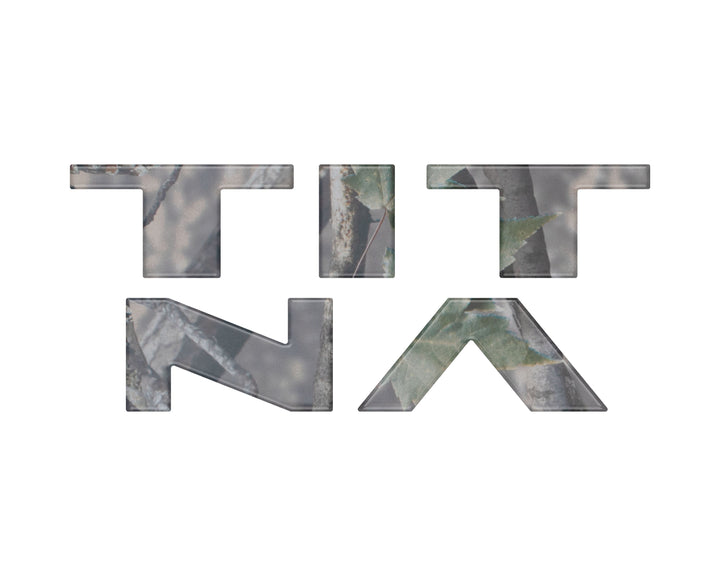 Tailgate Letter Emblem Overlays Fits 2022-2024 Nissan Titan