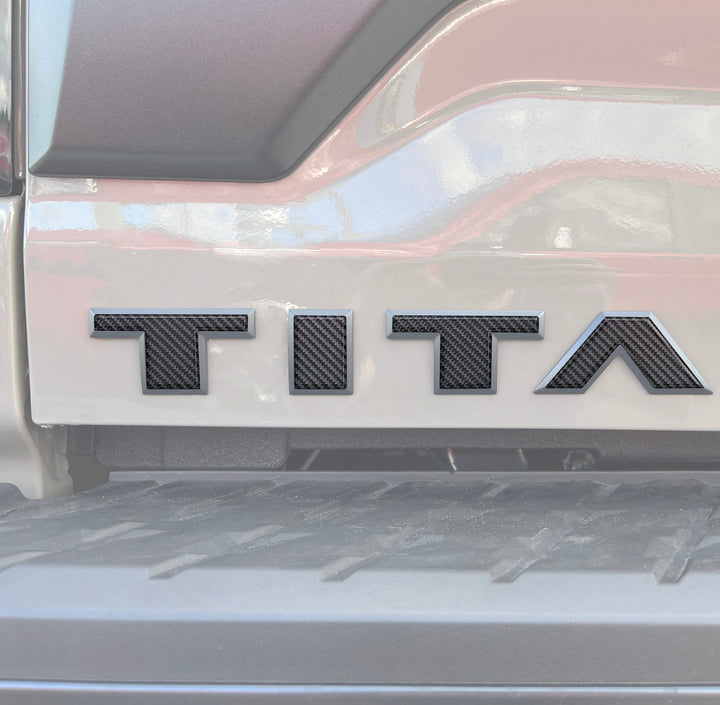 Tailgate Letter Emblem Overlays Fits 2022-2024 Nissan Titan