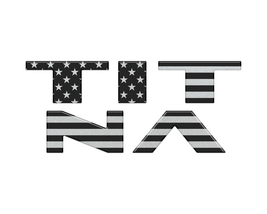 Tailgate Letter Emblem Overlays Fits 2022-2024 Nissan Titan