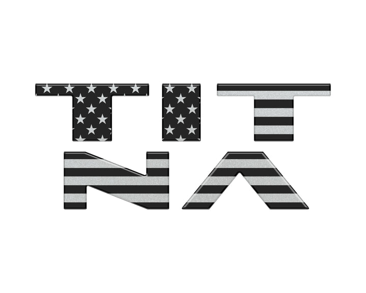 Tailgate Letter Emblem Overlays Fits 2022-2024 Nissan Titan