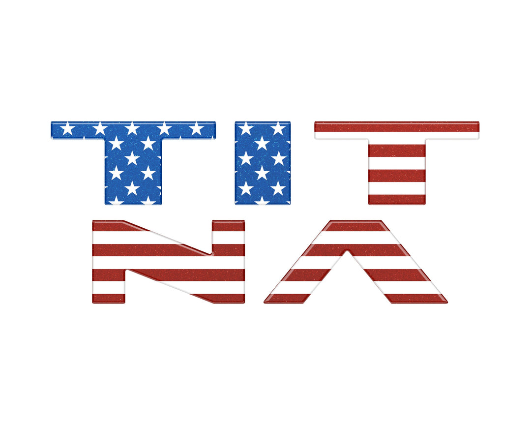 Tailgate Letter Emblem Overlays Fits 2022-2024 Nissan Titan