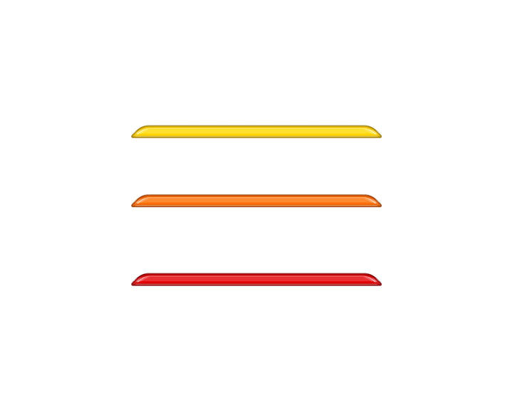 TRD Grille TRI-Color Line Inserts Fits 2022-2025 Toyota Tundra & 2023-2025 Toyota Sequoia