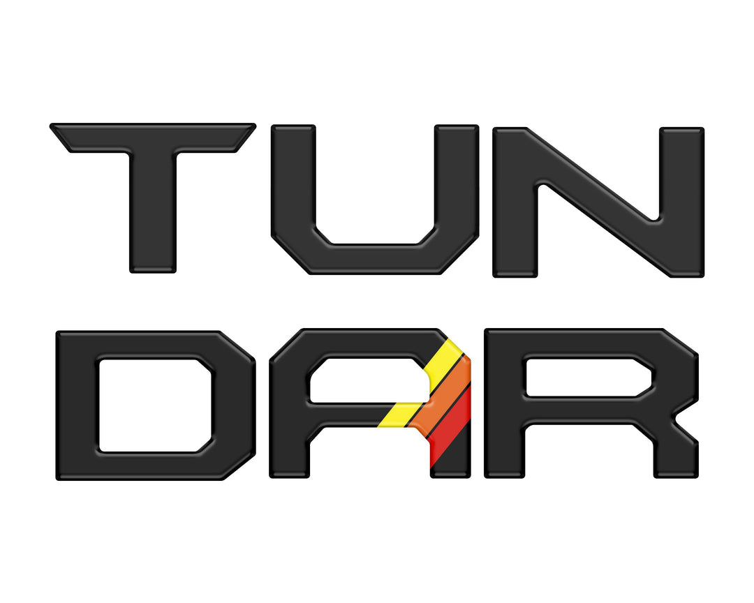 Tailgate Letter Inserts Fits 2022-2025 Toyota Tundra