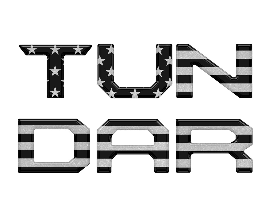 Tailgate Letter Inserts Fits 2022-2025 Toyota Tundra