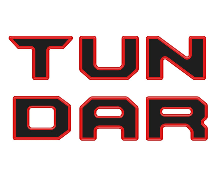 Bed Rail Tailgate Letter Overlays Fits 2022-2025 Toyota Tundra