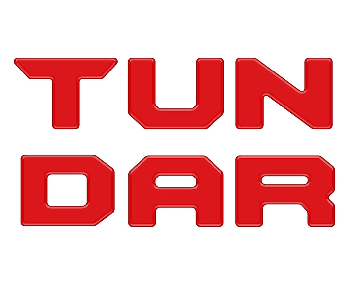 Bed Rail Tailgate Letter Overlays Fits 2022-2025 Toyota Tundra