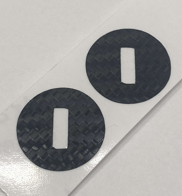Carbon Fiber Textured Vinyl Decals for 2016-2023 Tacoma Glovebox Keyhole