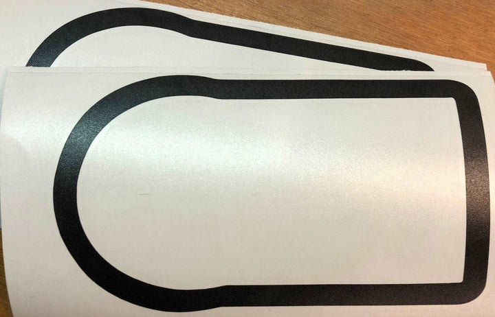 Premium Cast Matte Black Vinyl Decals for 2016-2023 Tacoma Center Console