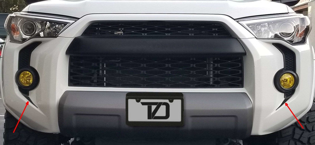 Premium Cast Matte Black Vinyl Fang Decals for 2015-2024 4Runner