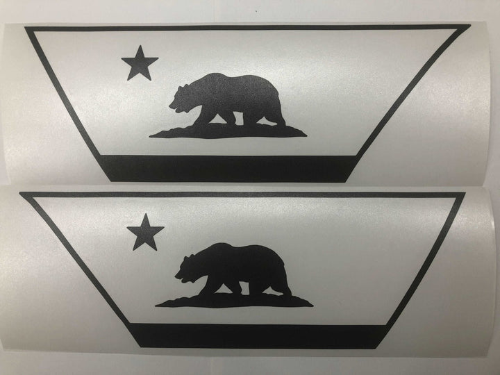 Premium Cast Matte Black Vinyl Flag Decals for Wrangler JL and Gladiator Fender Ventsx2