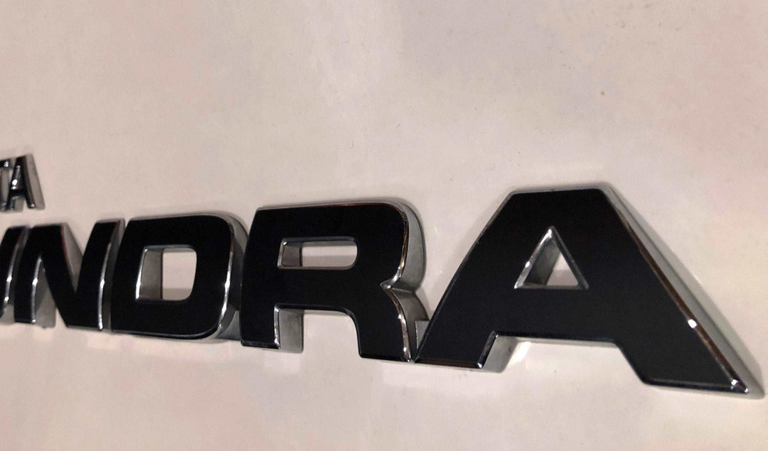 Premium Cast Matte Black Vinyl Decal Letter Inlays for 2007-2025 Tundra Doors