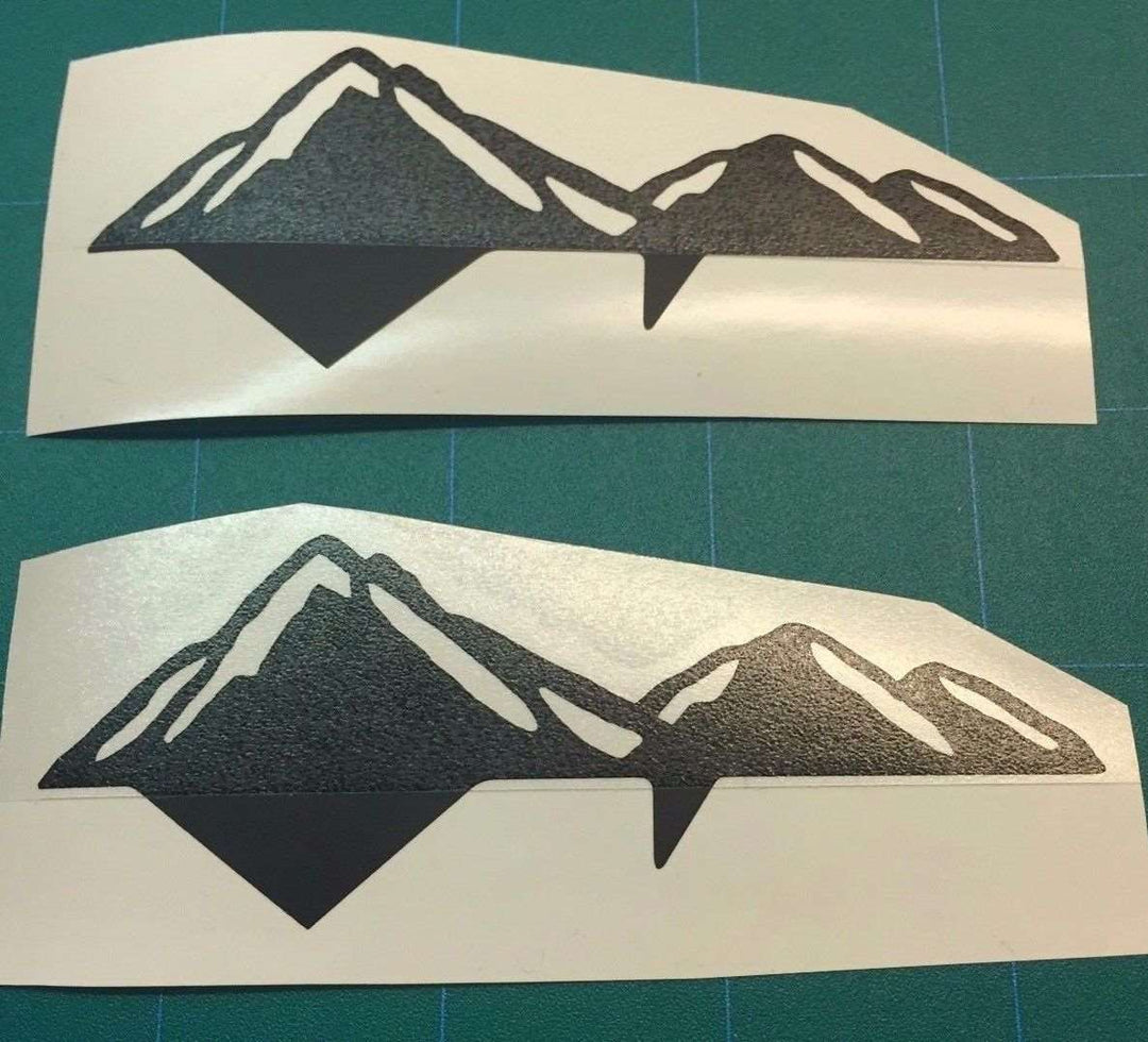 Premium Cast Matte Black Vinyl Decal Mountains for 2016-2025 Tacoma Doors