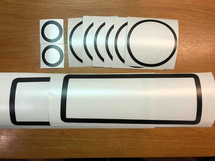 Premium Cast Vinyl Dashboard Blackout Decals for 2016-2023 Tacoma