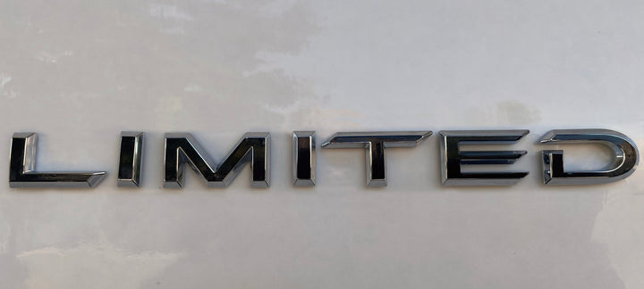 Premium Cast Vinyl Decal Letter Inlays for 2024-2026 Grand Highlander Limited Emblem