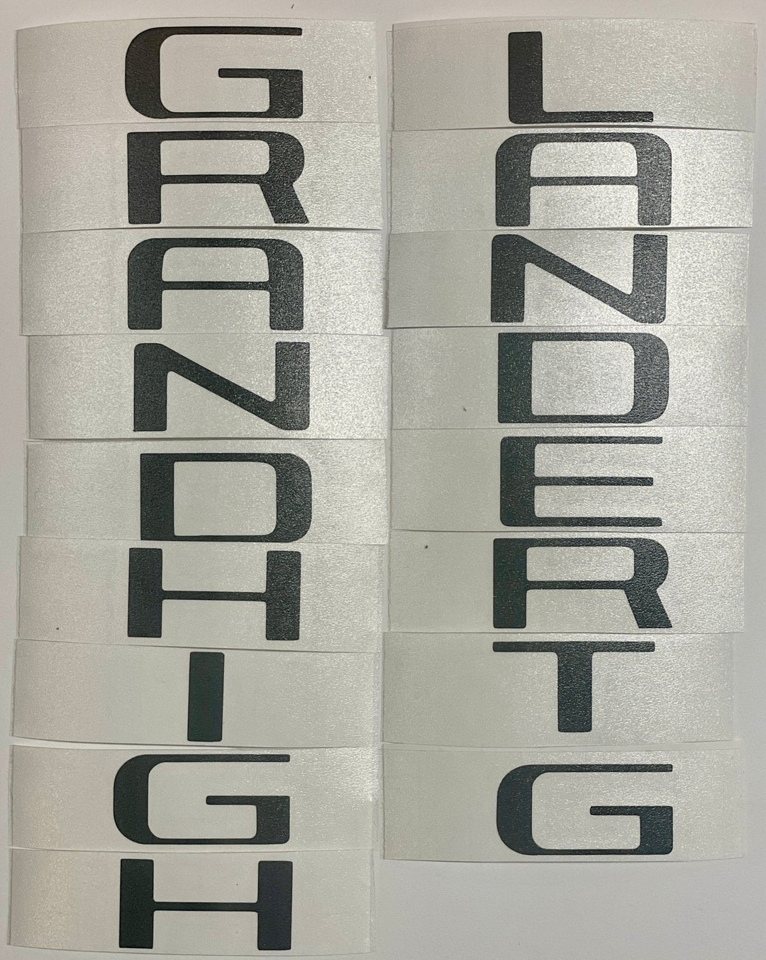 Premium Cast Vinyl Decal Letter Inlays for 2024-2025 Grand Highlander Liftgate