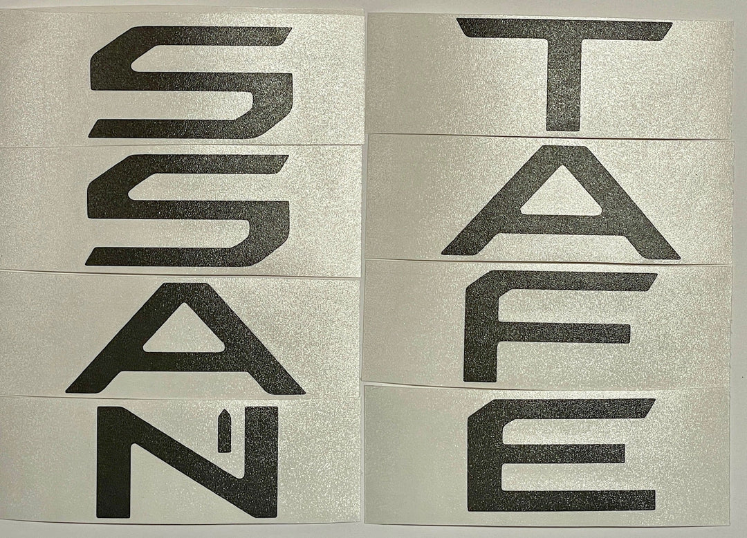 Premium Cast Vinyl Decal Letter Inlays for 2024-2025 Santa Fe Liftgate