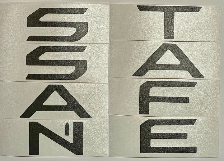 Premium Cast Vinyl Decal Letter Inlays for 2024-2025 Santa Fe Liftgate